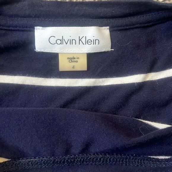 Calvin Klein Striped Dress Size 4 - Picture 3 of 6
